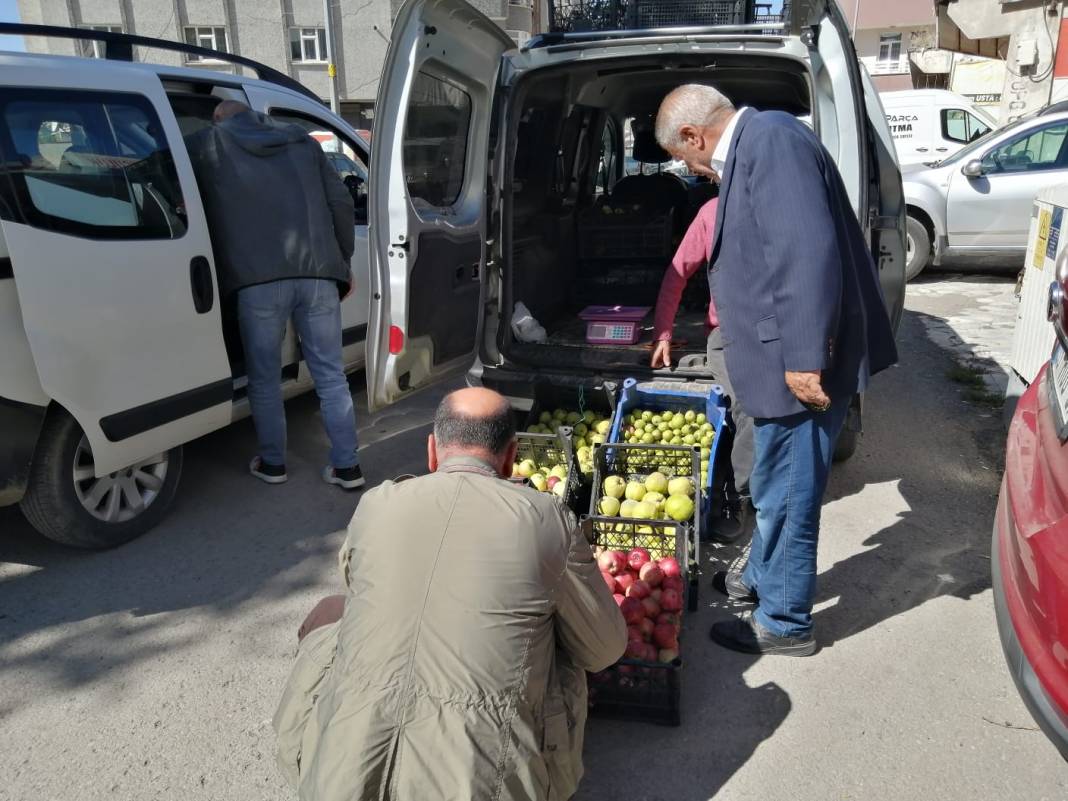 Kağızman'ın organik meyveleri Ağrı'da 1