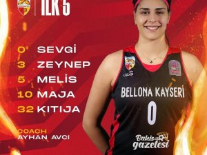 Bellona Kayseri Basketbol’da 5 oyuncu çift haneli sayılara ulaştı