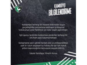 Denizlispor’da Pantilimon krizi