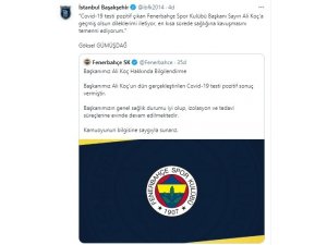 Göksel Gümüşdağ’dan, Ali Koç’a geçmiş olsun mesajı