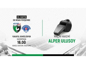 Denizlispor, Kasımpaşa maçını Alper Ulusoy yönetecek