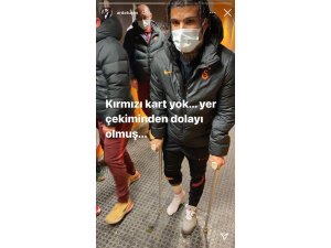 Arda Turan: "Kırmızı kart yok, yer çekiminden dolayı olmuş"