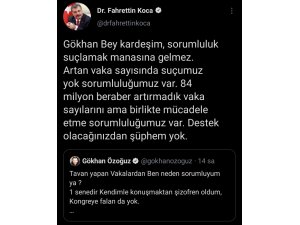 "84 milyon beraber artırmadık vaka sayılarını ama birlikte mücadele etme sorumluluğumuz var"