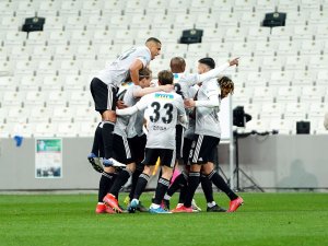 Süper Lig: Beşiktaş: 1 - MKE Ankaragücü: 0 (İlk yarı)