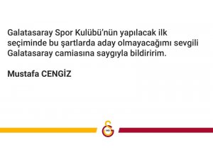 Galatasaray Başkanı Mustafa Cengiz aday olmayacak