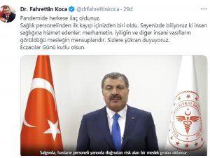 Bakan Koca’dan ’Eczacılar Günü’ mesajı