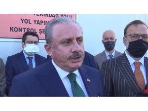 TBMM Başkanı Şentop, Tekirdağ’da Hayrabolu yolu şantiyesini inceledi