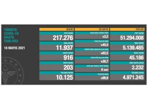 Son 24 saatte korona virüsten 203 kişi hayatını kaybetti