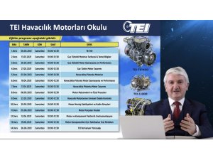 TEI Havacılık Motorları Okulu devam ediyor