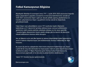 BB Erzurumspor küme düşmenin kaldırılması için TFF’ye başvuruda bulundu