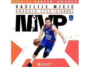 Vasilije Micic, THY Euroleague’de normal sezonun MVP’si seçildi