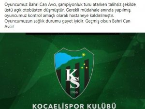 Kocaelispor şampiyonluk turunda iki futbolcu yaralandı