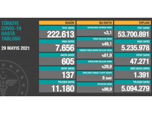 Son 24 saatte korona virüsten 137 kişi hayatını kaybetti