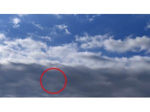 UFO sanıldı, meteoroloji balonu çıktı