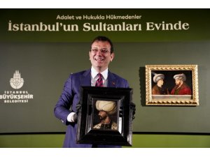 Kanuni Sultan Süleyman tablosu, Fatih Sultan Mehmet’in portresinin yanında yerini aldı