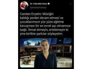 Candan Erçetin’den aşı mesajı