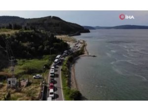 Çanakkale’de tatilcilerin feribot çilesi başladı