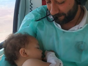 Ambulans helikopterde görevli ATT, Türkiye’nin ikinci defa içini ısıttı