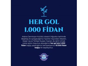 Adana Demirspor attığı her gole 1000 fidan bağışlayacak