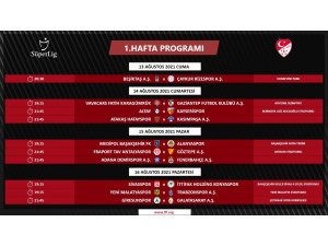 Süper Lig’de ilk 3 haftanın programı açıklandı