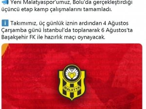 Yeni Malatyaspor, 3. etap kamp çalışmalarını tamamladı