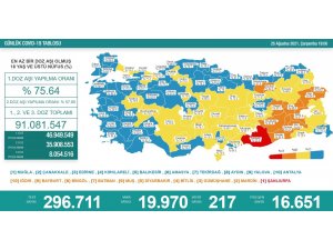 Son 24 saatte korona virüsten 217 kişi hayatını kaybetti