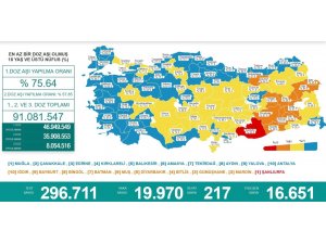 Karadeniz’de aşılamada ‘mavi’ olmayan 4 il kaldı