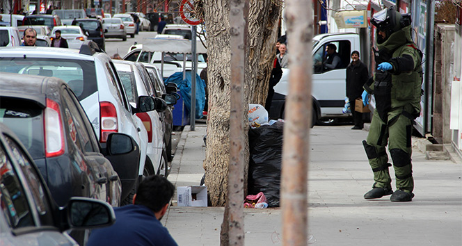 Erzurum'da şüpheli çanta