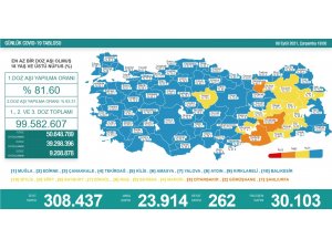 Son 24 saatte korona virüsten 262 kişi hayatını kaybetti