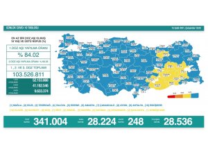 Son 24 saatte korona virüsten 248 kişi hayatını kaybetti