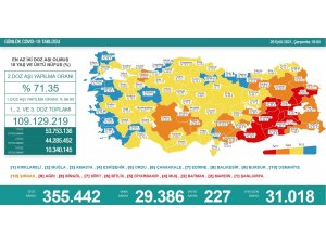 Son 24 saatte korona virüsten 227 kişi hayatını kaybetti