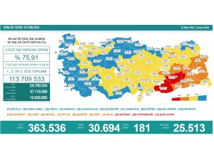 Son 24 saatte korona virüsten 181 kişi hayatını kaybetti