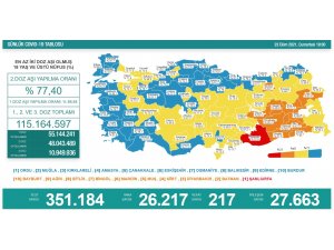 Son 24 saatte korona virüsten 217 kişi hayatını kaybetti