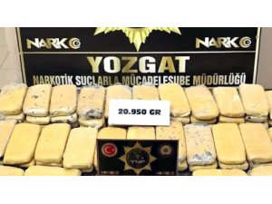 Yozgat’ta 21 kilogram eroin ele geçirildi