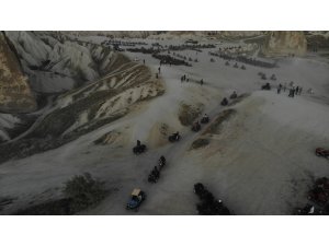 Kapadokya’da turizmciler ATV araçlarına getirilen kısıtlamayı protesto etti