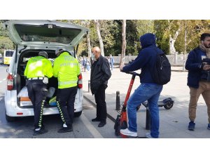 İstanbul’da elektrikli scooter denetimi