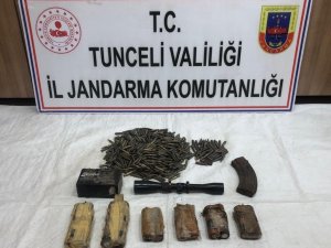 Tunceli’de çok sayıda mühimmat ve yaşam malzemesi ele geçirildi