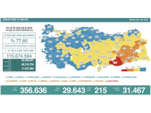 Son 24 saatte korona virüsten 215 kişi hayatını kaybetti