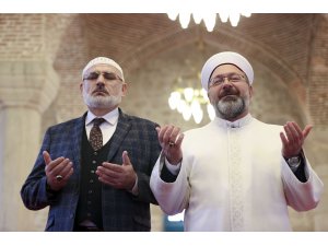 Diyanet İşleri Başkanı Erbaş ve Hafiz Osman Şahin Şuşa’da çifte ezan okudu