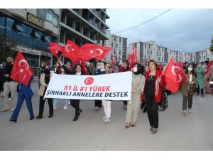 81 ilden Şırnak annelerine destek yürüyüşü