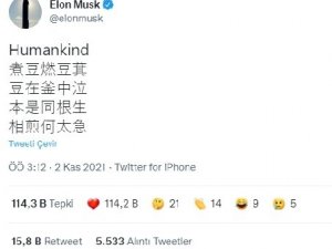 Elon Musk’ın Çince şiir paylaşımı Çin’de viral oldu