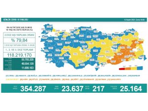 Son 24 saatte korona virüsten 217 kişi hayatını kaybetti