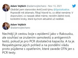 Çekya Sağlık Bakanlığı: “PCR testleri tanınmaya devam edecek ama antijen testleri tanınmayacak”