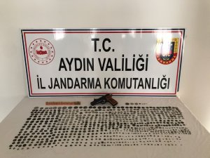 Aydın’da çok sayıda tarihi sikke ele geçirildi