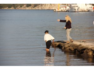 Sezon kapandı, dünyaca ünlü plaj amatör balıkçılara kaldı