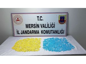 Mersin’de 5 bin 700 adet uyuşturucu hap ele geçirildi