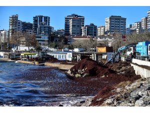 Caddebostan sahilindeki kirlilik havadan ve sualtından görüntülendi