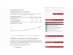 Yıllık enflasyon ise yüzde 21,31 seviyesinde gerçekleşti