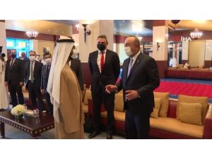 Bakan Çavuşoğlu, Dubai Emiri Şeyh Muhammed bin Raşid Al Mektum ile görüştü