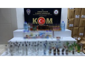 Samsun polisinden sahte içki operasyonu: 2 gözaltı